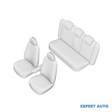 Set huse scaun umbrella pentru audi a-4 (b8) 2009-2016 (bancheta fractionata) cu tetiere fata partial plastic. tetiere spate in forma de l UNIVERSAL U, Array