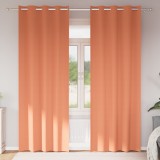 vidaXL Perdele cu perdele 2 pcs Terracota 245 x 140 cm Poliester