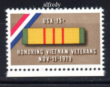 SUA 1979, Veterani Vietnam, serie neuzata, MNH