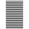 Jaluzea tip zebra neagră lățime țesătură 145,9 cm poliester