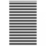 vidaXL Jaluzea tip zebra neagră lățime țesătură 145,9 cm poliester