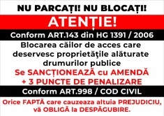 Indicator blocarea accesului se sanctioneaza cu amenda si puncte foto