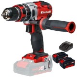 Einhell TE-CD 18 Li-i PXC + Twinpack + 4514095 - Masina de gaurit si insurubat cu percutie 60 Nm + Set 2 acumulatori si incarcator Li-Ion 18 V 4 Ah