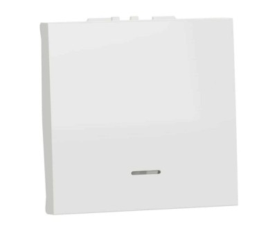 Intrerupator simplu cu led 2M Flexo Himel alb foto