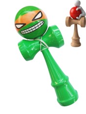 Kendama din lemn natural, Bila lemn + Sticker pentru telefon, 141KD
