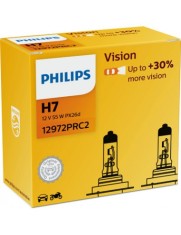 Set 2 Becuri Far H7 55w 12v Vision Philips