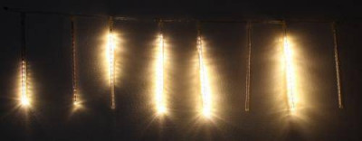 Ghirlanda luminoasa 8 turturi lumina alba cablu transparent WELL foto