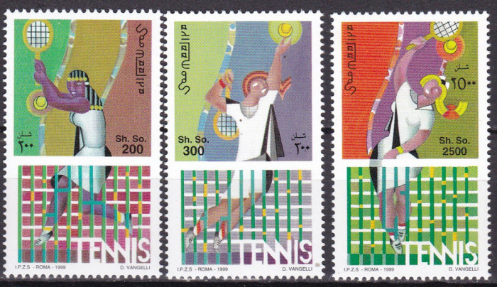 Somalia 1999 sport tenis MI 767-769 MNH