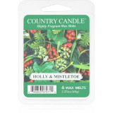 Country Candle Holly &amp; Mistletoe ceară pentru aromatizator 64 g