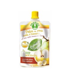 Piure Bio de Fructe Pere, Banane, Mere si Fulgi de Quinoa Probios 100gr foto