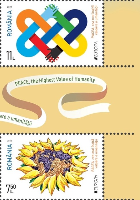 ROMANIA 2023 Europa CEPT - PACEA - Serie cu vinieta LP.2416 MNH