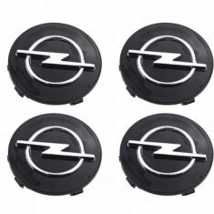 Embleme Opel argintii 59 mm Set de 4 bucăți