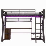 Pat loft pentru saltea 90&times;200 cm, Negru | Aosom Romania