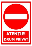 Semn drum privat
