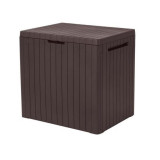 Lada depozitare de gradina, maro, 113 L, 58x44x55 cm, Keter Box City GartenVIP DiyLine, Strend Pro