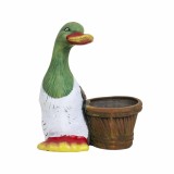 Ghiveci ceramic decorativ model gasca, lungime 20 cm, design vintage