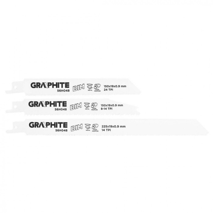 Panze pentru ferastrau sabie, BIM, set 3 buc. 56H048