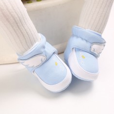 Cizmulite bleu plusate pe interior (Marime Disponibila: 3-6 luni (Marimea 18 foto