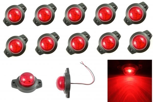 LED Indicator luminos lateral remorca Camion rosu 12 / 24v