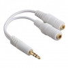 Cablu Splitter pentru casti iPhone 3.5mm