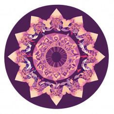 Sticker decorativ Mandala, Mov, 60 cm, 8102ST foto