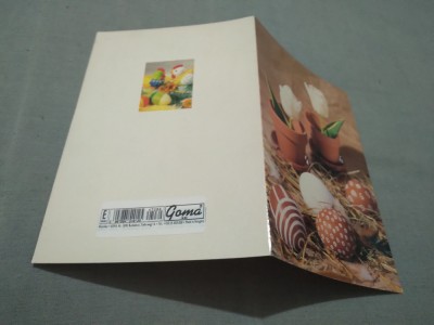 CARTE POSTALA FELICITARE PASTI CIRCULATA foto