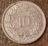 C50 - Moneda foarte veche - Elvetia - 10 rappen - 1965