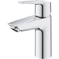 Baterie lavoar Grohe Start 23550002, 3/8&amp;#039;&amp;#039;, marimea S, monocomanda, cartus ceramic, evacuare push to open, Crom