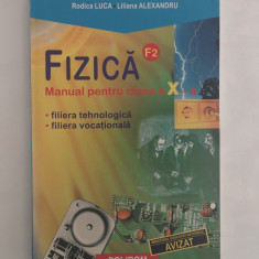 Fizica, manual clasa a X-a, Rodica Luca, Liliana Alexandru, 2000