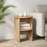 vidaXL Dulap lateral 2 pcs Stejar Artizanal &Oslash;40 x 50 cm Lemn prelucrat 899833