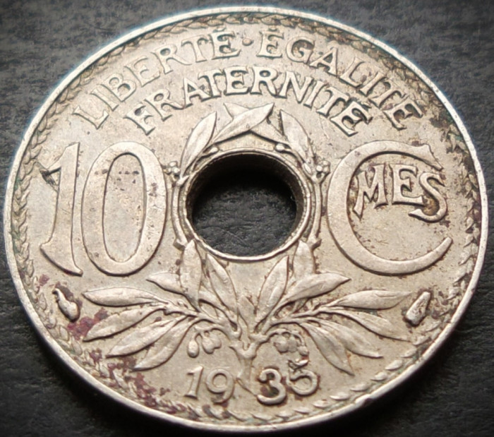 Moneda istorica 10 CENTIMES - FRANTA, anul 1935 * cod 3932