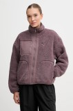 Puma geacă cu două fețe culoarea violet, de tranzitie, oversize, 688386