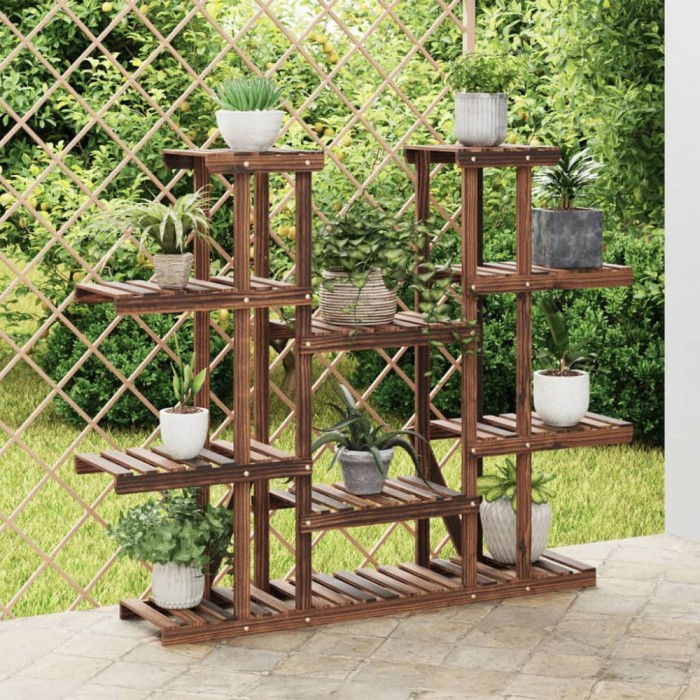 vidaXL Suport pentru flori, 110x25x110,5 cm, lemn masiv de brad 362857