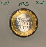 833 Botswana 5 Pula 2013 KM#37