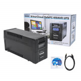 Cumpara ieftin UPS SilverCloud SafePC 650AVR putere 360W ecran LCD software monitorizare PC