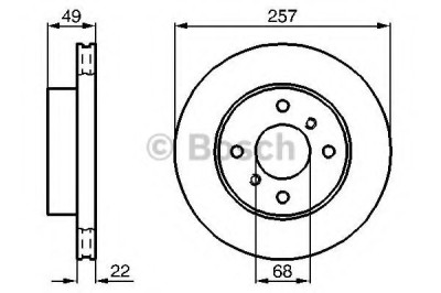 Disc frana NISSAN PRIMERA Hatchback (P11) (1996 - 2002) BOSCH 0 986 478 567 foto