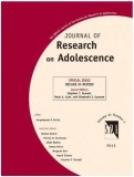 Journal of Research on Adolescence: Decade in Review | Stephen T. Russell, Noel A. Card, Elizabeth Susman, John Wiley And Sons Ltd