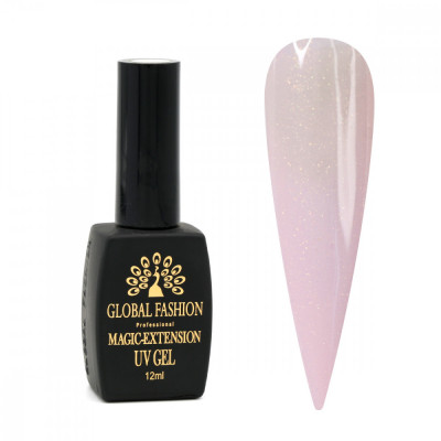 Gel UV cu sclipici, Magic-Extension, Global Fashion, 12 ml, G03 foto