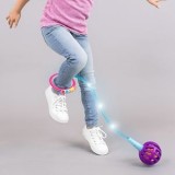 Coarda cu minge LED, Turcoaz, 65 cm, CMCLASS