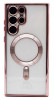 Husa Luxury tip MagSafe compatibila cu Samsung Galaxy S23 Plus, Full protection, Margini colorate, Rose gold, Oem