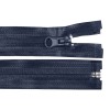 Fermoar spiralat detasabil rezistent la apa Crisalida, 60 cm, Bleumarin
