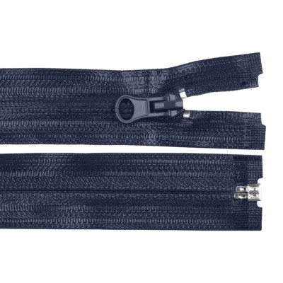Fermoar spiralat detasabil rezistent la apa Crisalida, 60 cm, Bleumarin foto