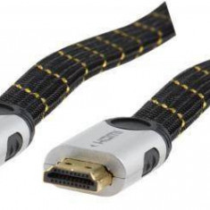 Cablu HDMI 19p tata - HDMI 19p tata metal 1.5m plat HDMI High speed Valueline