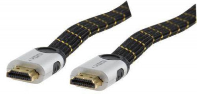 Cablu HDMI 19p tata - HDMI 19p tata metal 1.5m plat HDMI High speed Valueline foto