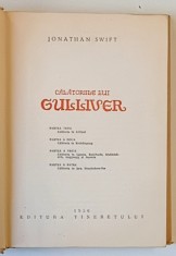 CALATORIILE LUI GULLIVER de JONATHAN SWIFT , ilustratii de AL. ALEXE , 1956 foto
