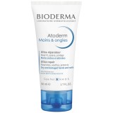 Cremă m&acirc;ini și unghii Bioderma Atoderm Mains &amp;amp; Ongles pentru piele foarte uscată, 50 ml
