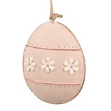 Set 2 Oua decorative Paste metal roz 10x2x8 cm