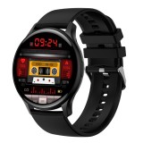 Ceas Smart AMOLED 1.43&quot; Apel Bluetooth, AI, Monitorizare Sanatate, Negru, Rezistent Apa IP68, Android/iOS