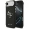 Husa pentru Apple iPhone 17 Air, Guess, 4G Grained Big and Classic Logo, Neagra Argintie