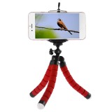 Suport Mini Trepied Flexibil Multifunctional pentru Telefon sau Camera Video, Rosu